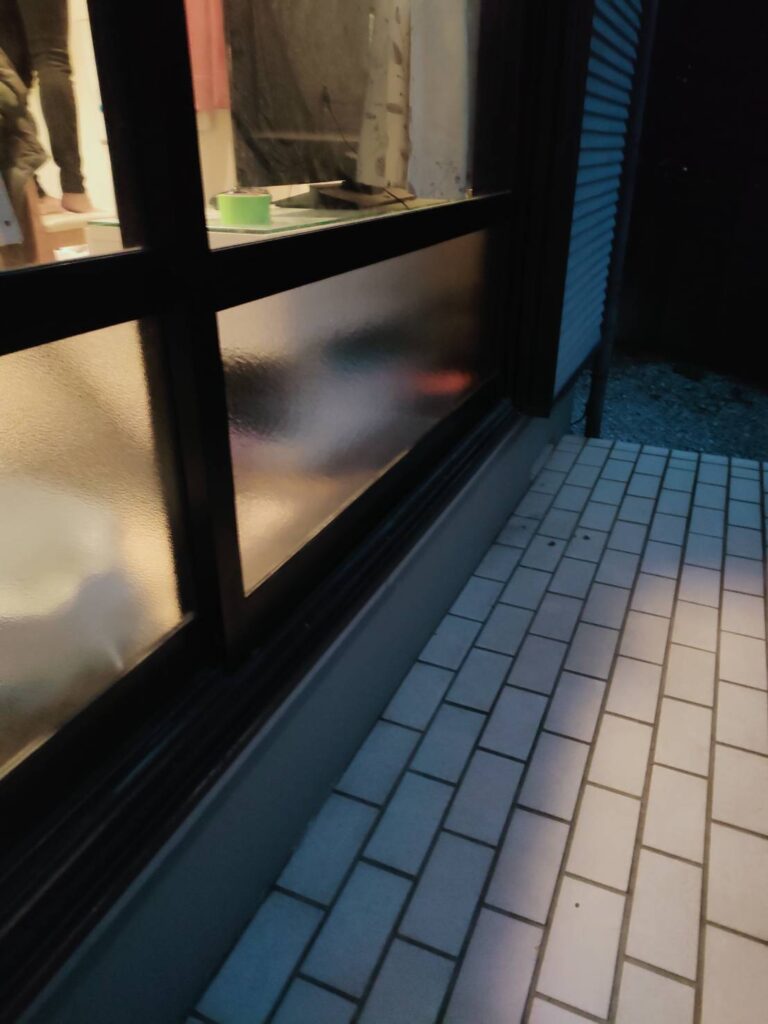 霞ガラス交換後 下関市