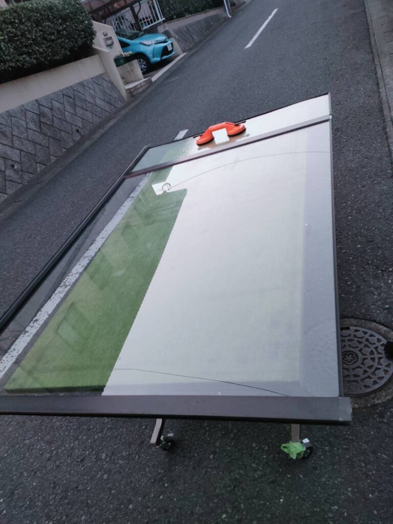下関市で霞ガラス交換前