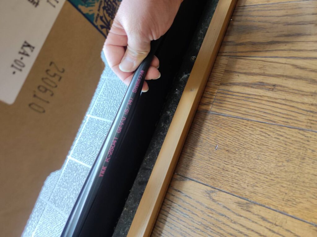 5mmガラス用14mm開口のガラスパッキン
