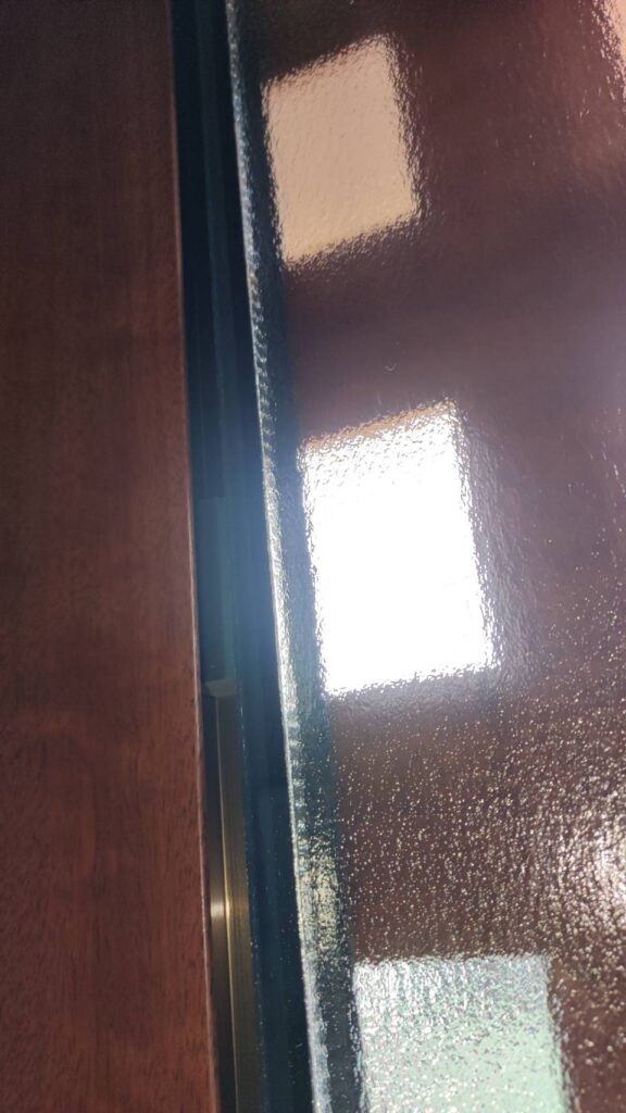 ペアガラス交換 セッティングブロック位置調整