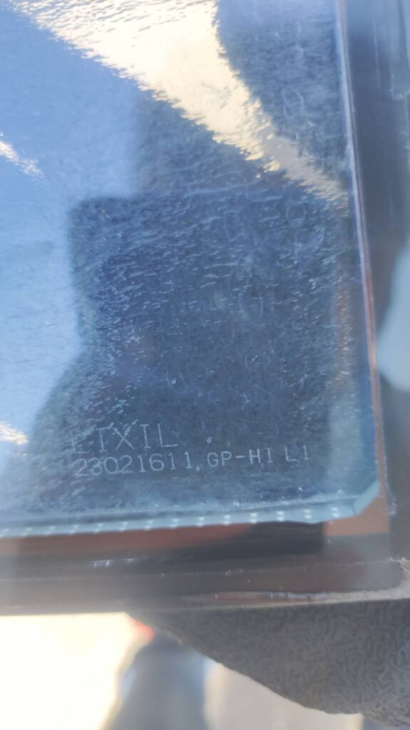 ペアガラス刻印